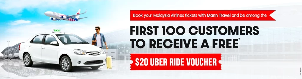 Fly with Malaysia Airlines & Get a  Uber Voucher!