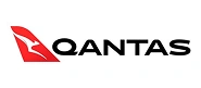 Qantas logo with a red stylized kangaroo emblem and the Qantas wordmark.