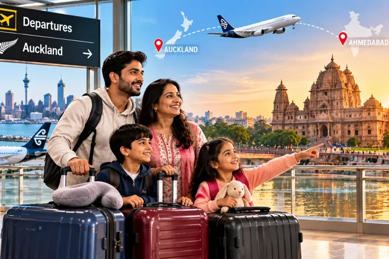 Flights Auckland to Ahmedabad Routes Journey Times and Tips for Gujarati Families
