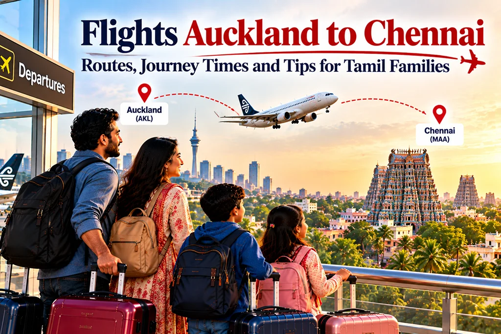 Flights Auckland to Chennai Routes Journey Times and Tips for Tamil Families