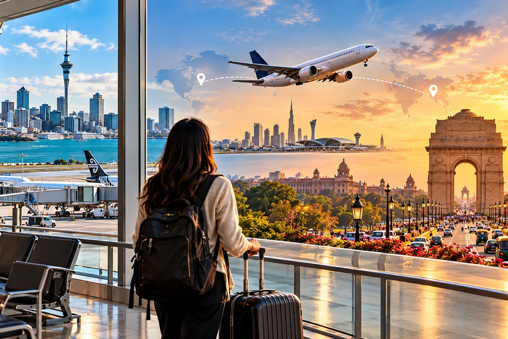 Flights Auckland to Delhi Your 2026 Route Guide