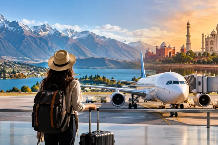 Flights Queenstown to India How to Connect Mann Travel